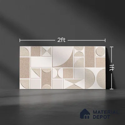 Highlighter Wall Tile TL 06471 B Creton HL 2 ft x 1 ft Ceramic Glossy Finish - 8 mm | Suitable for Living Room, Kitchen & Bathroom