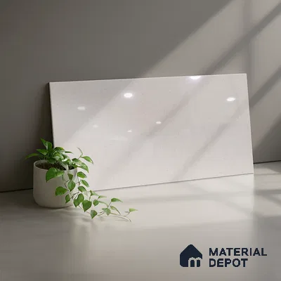 Plain Wall Tile TL 06471 Creton LT 2 ft x 1 ft Ceramic Glossy Finish - 8 mm | Suitable for Living Room, Kitchen & Bathroom