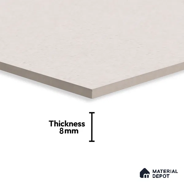 Plain Wall Tile TL 06471 Creton LT 2 ft x 1 ft Ceramic Glossy Finish - 8 mm | Suitable for Living Room, Kitchen & Bathroom