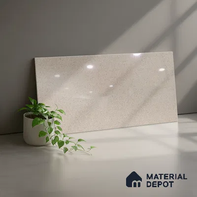 Plain Wall Tile TL 06471 C Creton DK 2 ft x 1 ft Ceramic Glossy Finish - 8 mm | Suitable for Living Room, Kitchen & Bathroom (Sample)