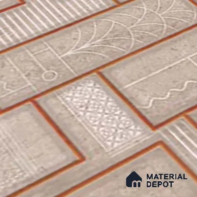 Highlighter Wall Tile TL 06533 B G Nostal Brown HL 2 ft x 1 ft Ceramic Matte Finish - 8 mm | Suitable for Living Room, Kitchen & Bathroom (Sample)