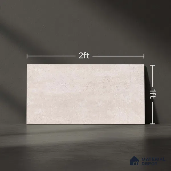 Stone Wall Tile TL 06533 Nostal Crema 2 ft x 1 ft Ceramic Matte Finish - 8 mm | Suitable for Living Room, Kitchen & Bathroom (Sample)