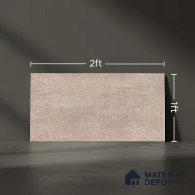 Stone Wall Tile TL 06533 C Nostal Brown 2 ft x 1 ft Ceramic Matte Finish - 8 mm | Suitable for Living Room, Kitchen & Bathroom (Sample)