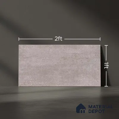 Stone Wall Tile TL 06533 F Nostal Grey 2 ft x 1 ft Ceramic Matte Finish - 8 mm | Suitable for Living Room, Kitchen & Bathroom (Sample)