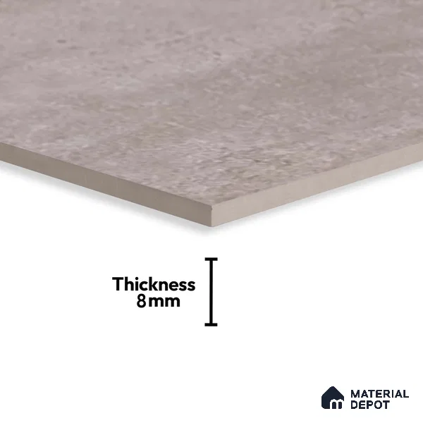 Stone Wall Tile TL 06533 F Nostal Grey 2 ft x 1 ft Ceramic Matte Finish - 8 mm | Suitable for Living Room, Kitchen & Bathroom (Sample)