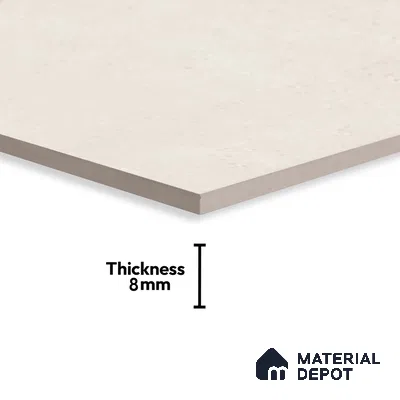 Plain Wall Tile TL 06532 Tipton Beige 2 ft x 1 ft Ceramic Matte Finish - 8 mm | Suitable for Living Room, Kitchen & Bathroom