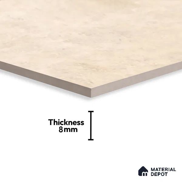 Marble Wall Tile TL 06532 C Tipton Crema 2 ft x 1 ft Ceramic Matte Finish - 8 mm | Suitable for Living Room, Kitchen & Bathroom