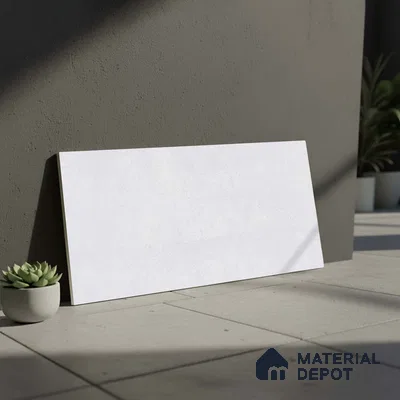 Plain Wall Tile TL 06532 D Tipton Silver 2 ft x 1 ft Ceramic Matte Finish - 8 mm | Suitable for Living Room, Kitchen & Bathroom