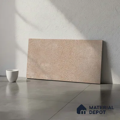 Stone Wall Tile TL 06534 C Zebo Brown 2 ft x 1 ft Ceramic Matte Finish - 8 mm | Suitable for Living Room, Kitchen & Bathroom