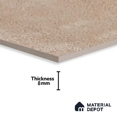 Stone Wall Tile TL 06534 C Zebo Brown 2 ft x 1 ft Ceramic Matte Finish - 8 mm | Suitable for Living Room, Kitchen & Bathroom