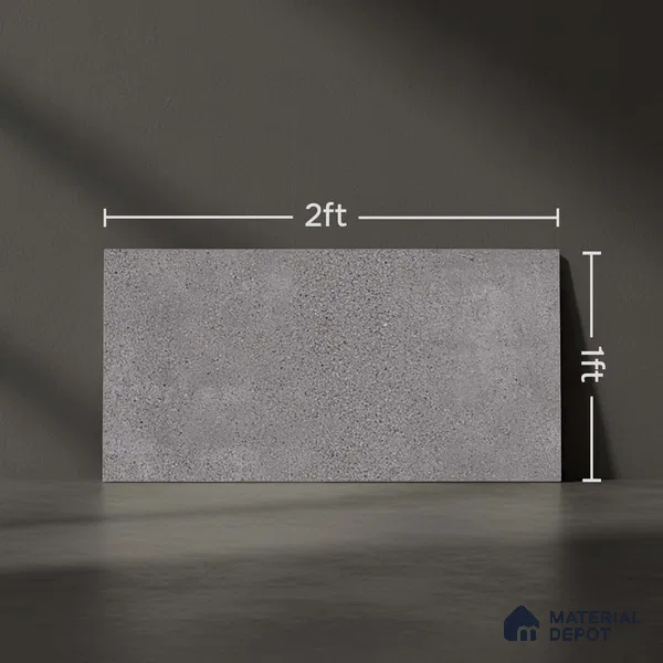 Stone Wall Tile TL 06534 F Zebo Gris 2 ft x 1 ft Ceramic Matte Finish - 8 mm | Suitable for Living Room, Kitchen & Bathroom (Sample)