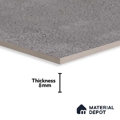Stone Wall Tile TL 06534 F Zebo Gris 2 ft x 1 ft Ceramic Matte Finish - 8 mm | Suitable for Living Room, Kitchen & Bathroom (Sample)