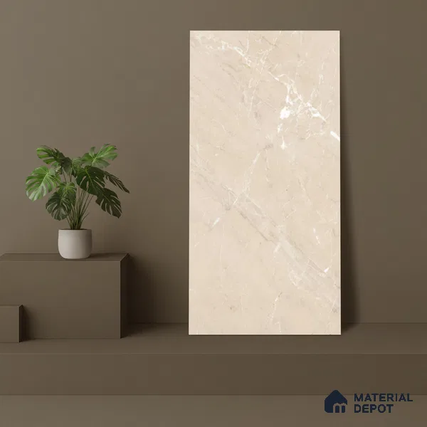 Marble Floor & Wall Tile TL 05617 Beige Polenta 4 ft x 2 ft Matte Finish Vitrified Tile - 9 mm