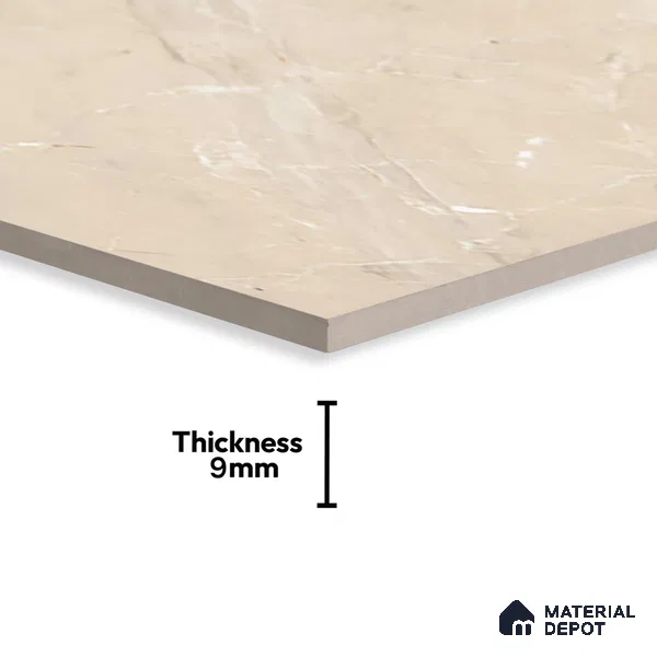 Marble Floor & Wall Tile TL 05617 Beige Polenta 4 ft x 2 ft Matte Finish Vitrified Tile - 9 mm
