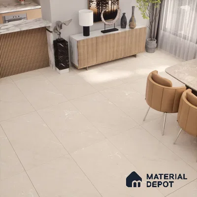 Marble Floor & Wall Tile TL 05617 Beige Polenta 4 ft x 2 ft Matte Finish Vitrified Tile - 9 mm