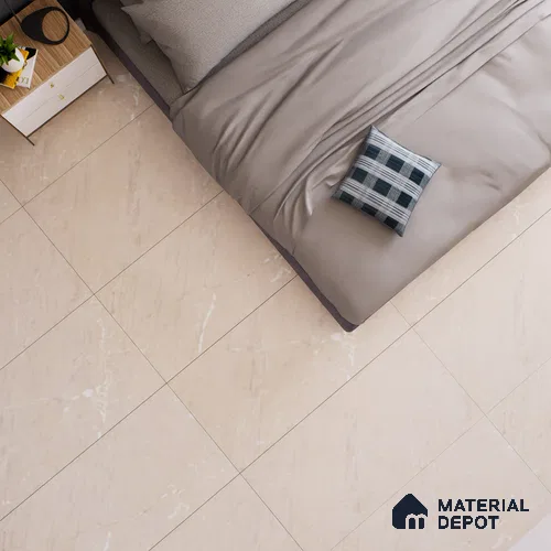 Marble Floor & Wall Tile TL 05617 Beige Polenta 4 ft x 2 ft Matte Finish Vitrified Tile - 9 mm