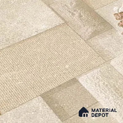 Stacked Stone Wall Tile TL 06591 Noxer Baige 2 ft x 1 ft Ceramic Matte Finish - 9 mm | Suitable for Courtyard, Foyer, Balcony, Elevation (Sample)