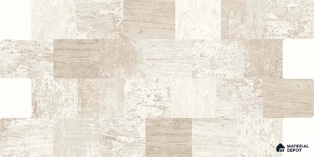 Stacked Stone Wall Tile TL 06595 C Lumina Yellow 2 ft x 1 ft Ceramic Matte Finish - 9 mm | Suitable for Courtyard, Foyer, Balcony, Elevation (Sample)
