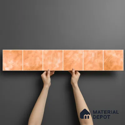 Stone Look Floor Tile TL 06574 E Penny Beige Art 35 Inch x 6 Inch Vitrified Matte Finish - 9 mm | Suitable for Living Room,Kitchen & Bedroom