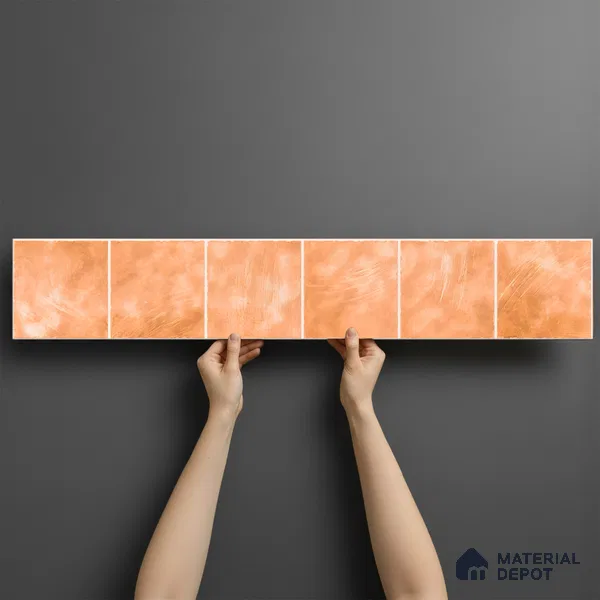 Stone Look Floor Tile TL 06574 E Penny Beige Art 35 Inch x 6 Inch Vitrified Matte Finish - 9 mm | Suitable for Living Room,Kitchen & Bedroom