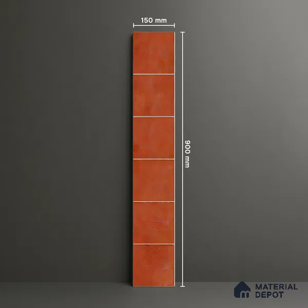 Stone Look Floor Tile TL 06574 G Penny Brown Art 35 Inch x 6 Inch Vitrified Matte Finish - 9 mm | Suitable for Living Room, Kitchen & Bedroom
