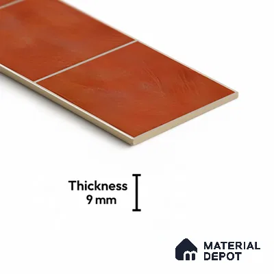 Stone Look Floor Tile TL 06574 G Penny Brown Art 35 Inch x 6 Inch Vitrified Matte Finish - 9 mm | Suitable for Living Room, Kitchen & Bedroom