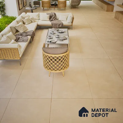 Stone Look Wall & Floor Tile TL 06612 Azul Beige 4 ft x 2 ft Vitrified Matte Finish - 9 mm | Random 3 | Suitable for Living Room, Bedroom, Bathroom, Kitchen, Dining