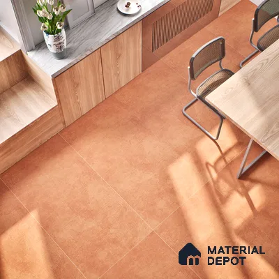 Stone Look Wall & Floor Tile TL 06612 C Azul Orange 4 ft x 2 ft Vitrified Matte Finish - 9 mm | Random 3 | Suitable for Living Room, Bedroom, Bathroom, Kitchen, Dining (Sample)