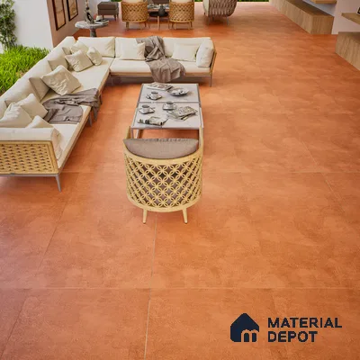 Stone Look Wall & Floor Tile TL 06612 D Azul Red 4 ft x 2 ft Vitrified Matte Finish - 9 mm | Random 3 | Suitable for Living Room, Bedroom, Bathroom, Kitchen, Dining