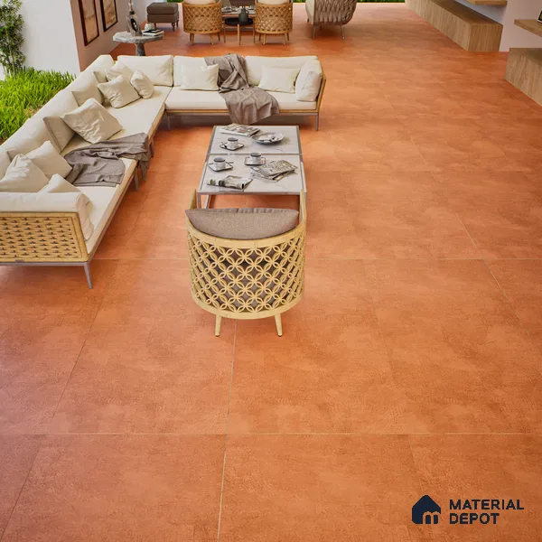 Stone Look Wall & Floor Tile TL 06612 D Azul Red 4 ft x 2 ft Vitrified Matte Finish - 9 mm | Random 3 | Suitable for Living Room, Bedroom, Bathroom, Kitchen, Dining