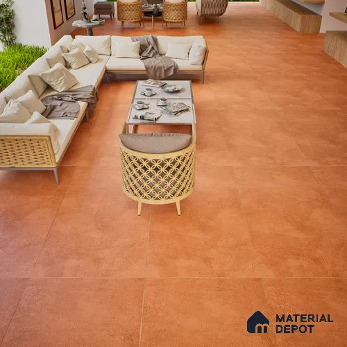 Stone Look Wall & Floor Tile TL 06612 D Azul Red 4 ft x 2 ft Vitrified Matte Finish - 9 mm | Random 3 | Suitable for Living Room, Bedroom, Bathroom, Kitchen, Dining
