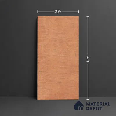 Punch Wall & Floor Tile TL 06612 I 4 ft x 2 ft Orange Vitrified Matte Finish Tile - 9 mm | Ideal for Living Room, Bedroom, Bathroom, Kitchen