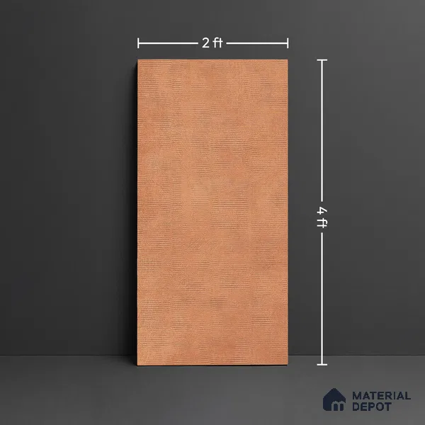 Punch Wall & Floor Tile TL 06612 I 4 ft x 2 ft Orange Vitrified Matte Finish Tile - 9 mm | Ideal for Living Room, Bedroom, Bathroom, Kitchen