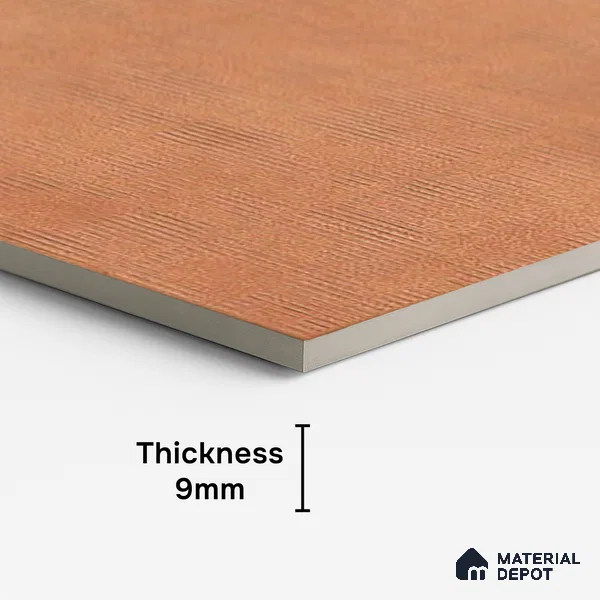 Punch Wall & Floor Tile TL 06612 I 4 ft x 2 ft Orange Vitrified Matte Finish Tile - 9 mm | Ideal for Living Room, Bedroom, Bathroom, Kitchen