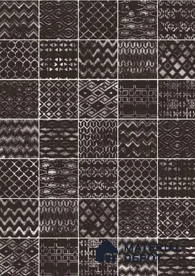 Subway Wall Tile TL 06431 C Coastal Glam Coffee 8 x 8 inch Ceramic Matte Finish - 10 mm | 36 Random Design | Suitable for Accent / Feature Walls, Bathroom, Kitchen Wall & Backsplashes (Sample)