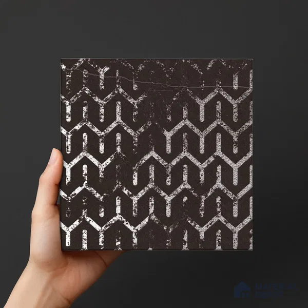 Subway Wall Tile TL 06431 C Coastal Glam Coffee 8 x 8 inch Ceramic Matte Finish - 10 mm | 36 Random Design | Suitable for Accent / Feature Walls, Bathroom, Kitchen Wall & Backsplashes (Sample)