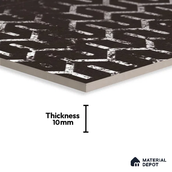 Subway Wall Tile TL 06431 C Coastal Glam Coffee 8 x 8 inch Ceramic Matte Finish - 10 mm | 36 Random Design | Suitable for Accent / Feature Walls, Bathroom, Kitchen Wall & Backsplashes (Sample)