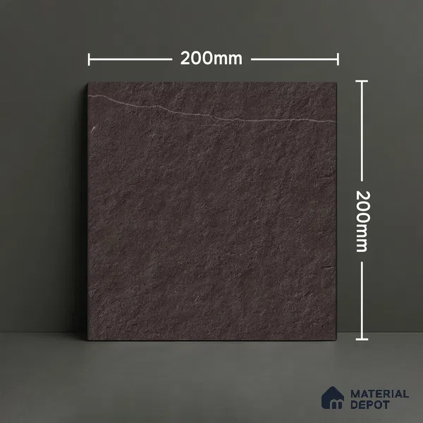 Subway Wall Tile TL 06431 D Coastal Glam Coffee Base 8 x 8 inch Ceramic Matte Finish - 10 mm | 36 Random Design | Suitable for Accent / Feature Walls, Bathroom, Kitchen Wall & Backsplashes (Sample)