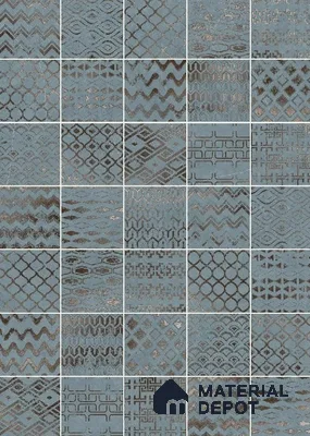 Subway Wall Tile TL 06431 G Coastal Glam Sky 8 x 8 inch Ceramic Matte Finish - 10 mm | 36 Random Design | Suitable for Accent / Feature Walls, Bathroom, Kitchen Wall & Backsplashes (Sample)