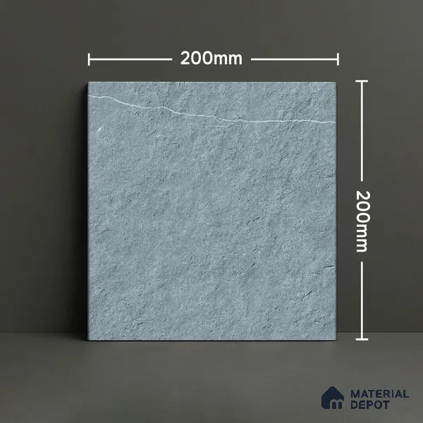 Subway Wall Tile TL 06431 H Coastal Glam Sky Base 8 x 8 inch Ceramic Matte Finish - 10 mm | 36 Random Design | Suitable for Accent / Feature Walls, Bathroom, Kitchen Wall & Backsplashes (Sample)