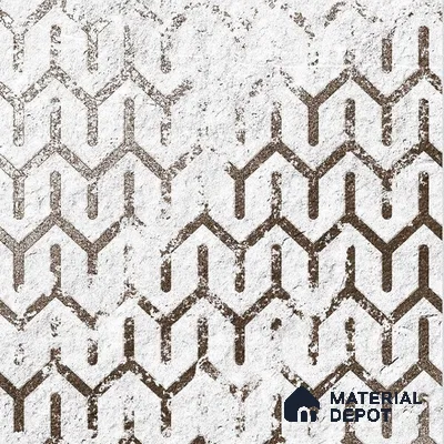 Subway Wall Tile TL 06431 I Coastal Glam White 8 x 8 inch Ceramic Matte Finish - 10 mm | 36 Random Design | Suitable for Accent / Feature Walls, Bathroom, Kitchen Wall & Backsplashes (Sample)