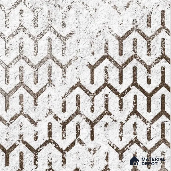 Subway Wall Tile TL 06431 I Coastal Glam White 8 x 8 inch Ceramic Matte Finish - 10 mm | 36 Random Design | Suitable for Accent / Feature Walls, Bathroom, Kitchen Wall & Backsplashes (Sample)