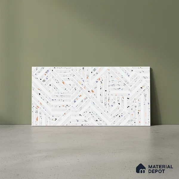 Highlighter Wall Tile TL 06527 C G Gobi Bianco HL 2 ft x 1 ft Ceramic Matte Finish - 8 mm | Suitable for Living Room, Kitchen & Bathroom (Sample)