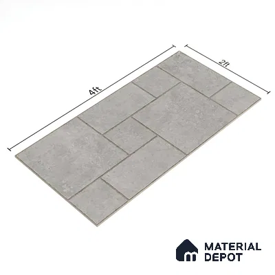 Stone Wall & Floor Tile TL 07201 B Mustang Gris 2 ft x 4 ft Vitrified Matte Finish - 9 mm | Suitable For Living Room, Bedroom, Dining Area