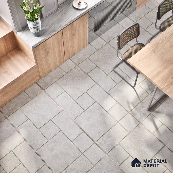 Stone Wall & Floor Tile TL 07201 B Mustang Gris 2 ft x 4 ft Vitrified Matte Finish - 9 mm | Suitable For Living Room, Bedroom, Dining Area