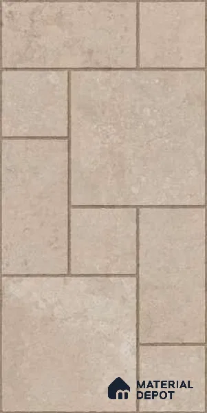Stone Wall & Floor Tile TL 07201 Mustang Beige 2 ft x 4 ft Vitrified Matte Finish - 9 mm | Suitable For Living Room, Bedroom, Dining Area (Sample)