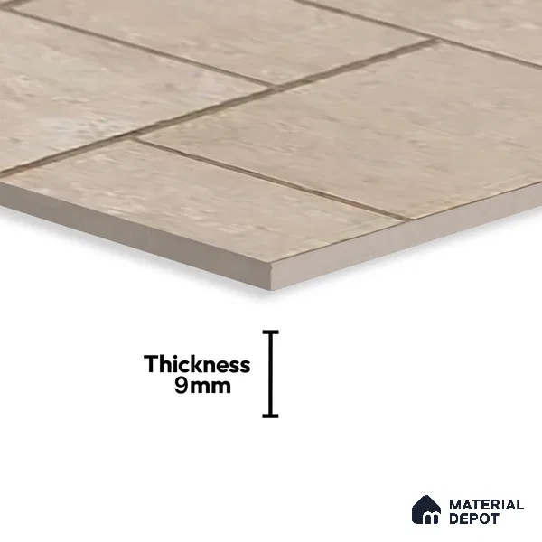 Stone Wall & Floor Tile TL 07201 Mustang Beige 2 ft x 4 ft Vitrified Matte Finish - 9 mm | Suitable For Living Room, Bedroom, Dining Area (Sample)
