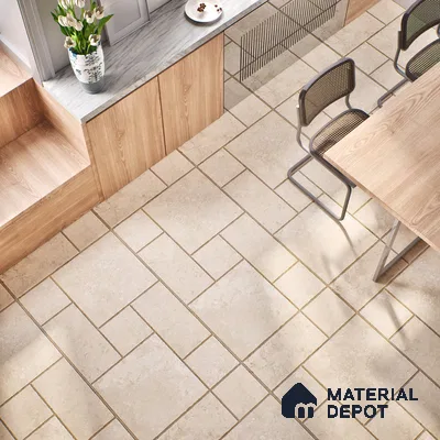Stone Wall & Floor Tile TL 07201 Mustang Beige 2 ft x 4 ft Vitrified Matte Finish - 9 mm | Suitable For Living Room, Bedroom, Dining Area (Sample)