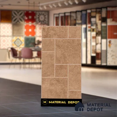 Stone Wall & Floor Tile TL 07201 C Mustang Cotto 2 ft x 4 ft Vitrified Matte Finish - 9 mm | Suitable For Living Room, Bedroom, Dining Area (Sample)