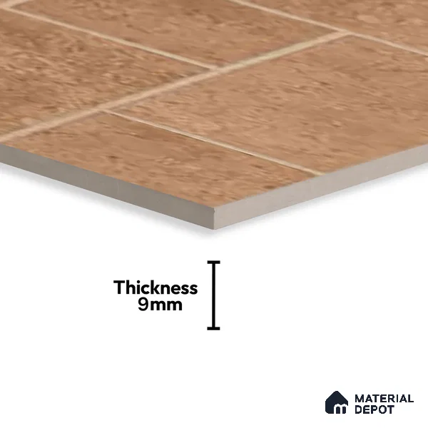 Stone Wall & Floor Tile TL 07201 C Mustang Cotto 2 ft x 4 ft Vitrified Matte Finish - 9 mm | Suitable For Living Room, Bedroom, Dining Area (Sample)